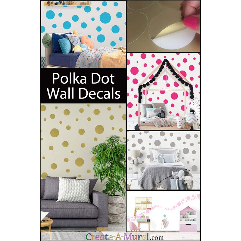 Create-A-Mural Polka Dot Wall Stickers -Violet