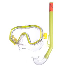 Salvas Easy 3 Junior Diving Set – Snorkel Swimming Set, yellow
