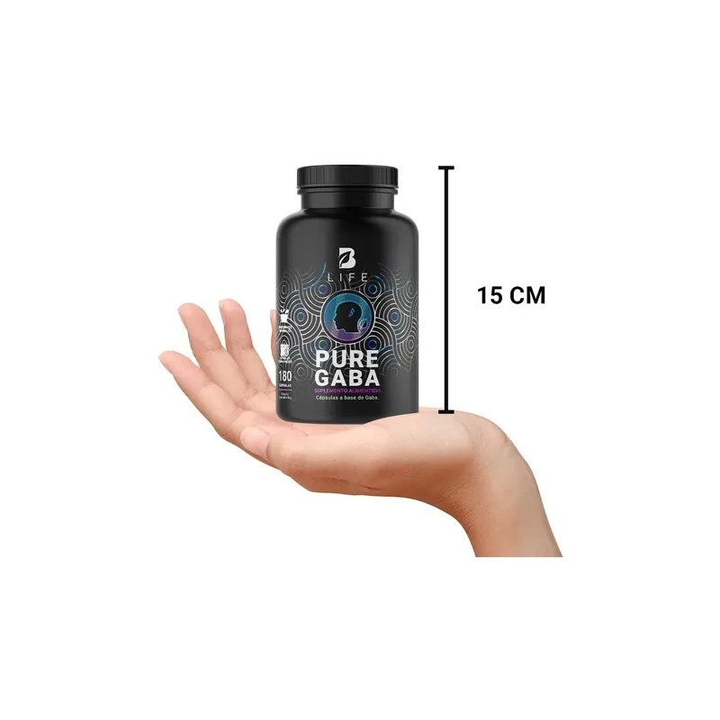 Gaba De 180 Cápsulas De 500mg. Pure Gaba B Life
