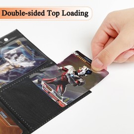 Dzhuywer 360 Pockets Black Trading Card Sleeves 9 Pocket Page Ultra-Clear Double-Sided Card Sheets for 3 Ring Binder Protector for Standard Cards, Protect Hockey Yugioh Cards Baseball Cards Coupons