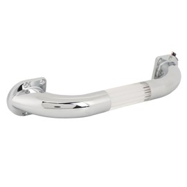 Blue LED Light RV Entry Door Grab Handle, Zinc Alloy Acrylic Material, 300lb Capacity, DC12V Power, for RV Trailer Yacht (13inch)