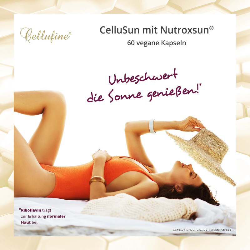 Cellufine® CelluSun with Nutroxsun® - 60 Vegan Capsules Optimised with