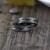 Stayoung Jewellery 2pcs Frosted Stainless Steel Mens Huggie Hinged Hoop