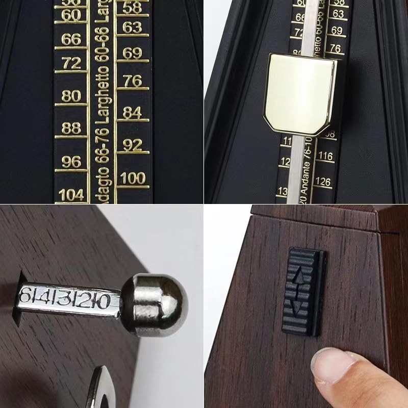 Mechanical Metronome,Universal Metronome for Piano Guitar Violin Bass Drum,High Precision
