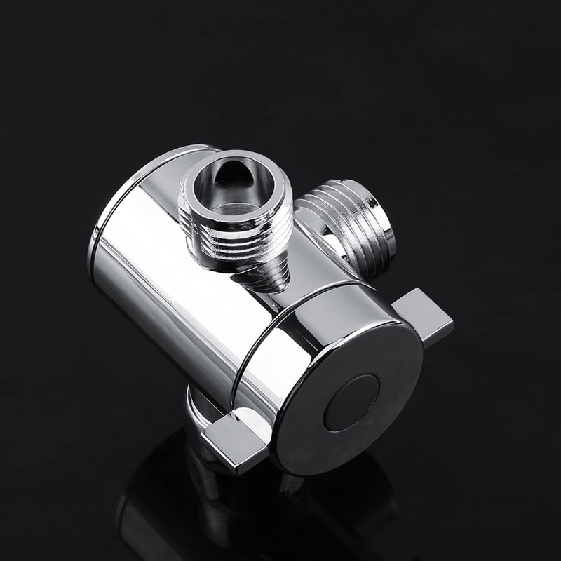 Shower Head T Adapter 3 Way Splitter Valve Diverter for