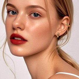 Sonateomber Gold Snake Hoop Huggie Earrings for Women,Dainty Small Minimalist 14K Gold Plated Earings Wedding Prom Accessory Fashion Jewelry Gift