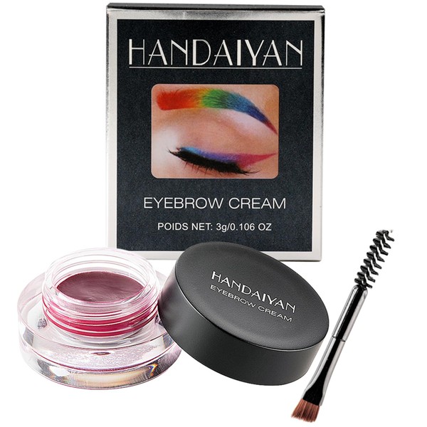 Augenbrauen Pomade, wasserdichtes Augenbrauen-Gel, Augenbrauen-Pomade mit Pinsel, langanhaltend, für dichte