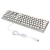 Blue Switch Mechanical Keyboard 104 Keys Backlight Ergonomic Retro Steampunk