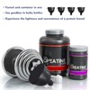 TEESSUE 4 Pcs Protein Powder Container, Portable Protein Powder Travel