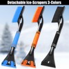 Axinyijia Car Ice Scraper with Broom Ice Scraper Snow Brush