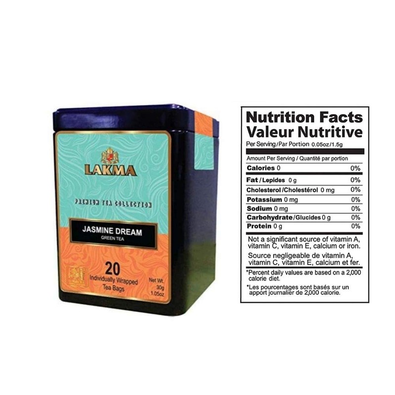 Lakma Green Tea with Jasmine - 20 Tea Bags -