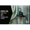 Yellow Jacket 2762, 120-Volt, 15-Amps, 1800-Watts Single Outlet GFCI Adapter,