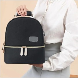 ZONADA 20L Insulated Double Layer Multifunction Cooler Bag Breast Milk Feeding Bottle Storage Lunch Bag Morden Design Leak Proof Water Resistant Picnic Travel Work School Storage Box Camping Black