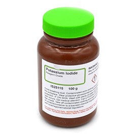 Reagent-Grade Potassium Iodide, 100g - The Curated Chemical Collection