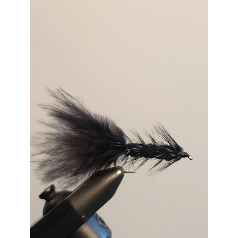 Unbranded 2 Flies, Size 8, BLACK WOOLY BUGGER Streamer Streamers