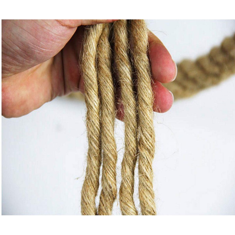 Twisted Manila Jute Rope (1 Inch x 50 Feet) Natural