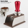 57.5mm Stainless Steel Coffee Tamper Flat Base Elastic Coffee Bean