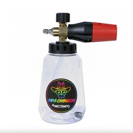 Mas Chingon Car Wash Snow Foam Cannon Sprayer for Pressure Washer (Wide Mouth Max Release) Car Wash, Home Wash & Boat Wash Foam Cannon That Connects to Your Pressure Washer 34 oz Bottle
