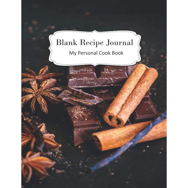 Blank Recipe Journal: My Personal Cook Book | Kitchen Recipe,