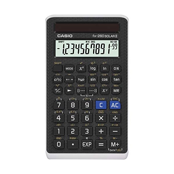 Casio FX 260 Solar II Scientific Calculator 5" x 0.6"