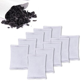 KaiCarnte 10 Pack Activated Charcoal Odor Absorbe Trash Can Deodorizer, Car Air Freshener, Shoe Deodorizer, Odor Eliminators For Storng Odor,50g/pack