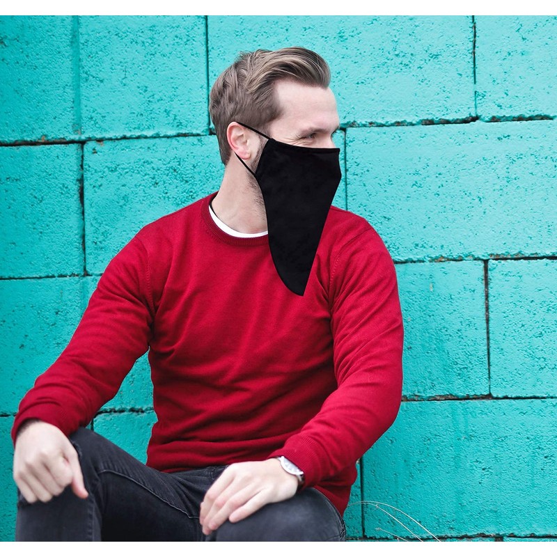 Men Large Beard Mask, Face Mask for Bearded Men, Reusable
