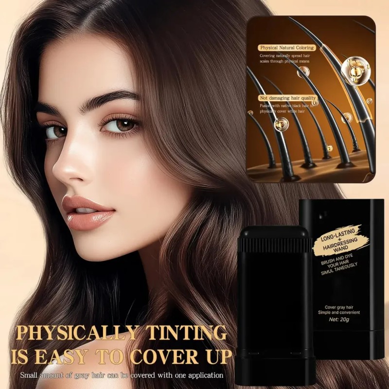 Tinte para Cabello Negro ALYKISS, Temporal con Peine y Cobertura