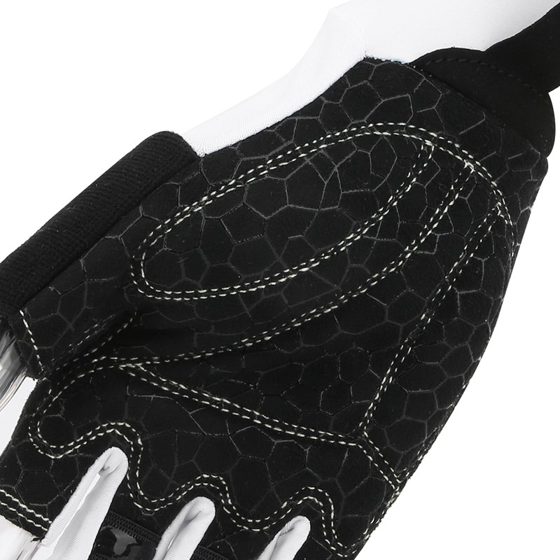 A Pair White Elastic Polyurethane Outdoor Cycling Anti Skid Sunscreen