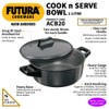 Hawkins Futura 2 Litre Cook n Serve Bowl, Hard Anodised