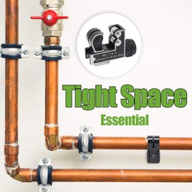 Bestgle Mini Pipe Cutter Tool, Small Steel Tube Cutter for 1/8 to 1-1/8 Inch (3-28mm) Copper, Aluminum, Stainless Steel Pipes, Adjustable Hose Tubing Cutter Tool DIY Projects