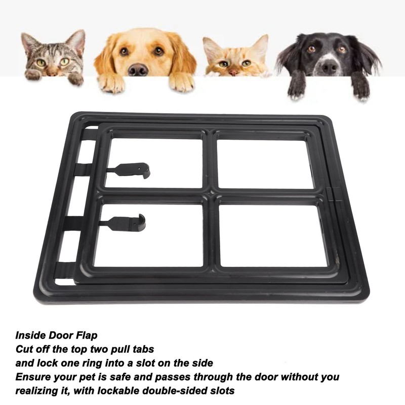 Pet Screen Door Professional Bite Resistant Free Access Lockable Dog
