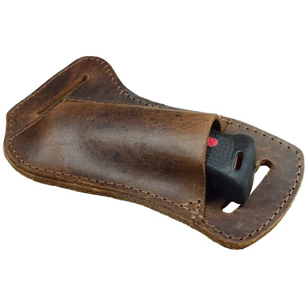 Hide & Drink, Leather Horizontal Knife Holster, Tool Case, Camping & Outdoor Accessories, Handmade Includes 101 Year Warranty :: Bourbon Brown