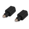 Aswalling 2 Packs Optical 3.5mm Female Mini Jack Plug to