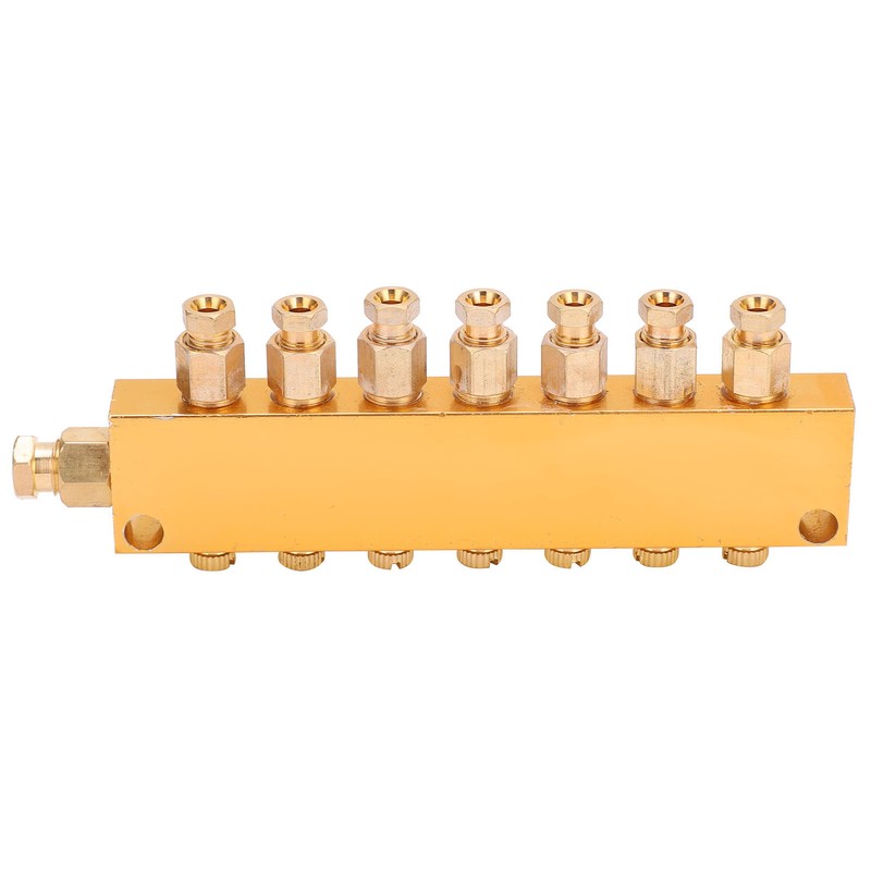 Oil Distributor Adjustable Brass Lube Piston Separator Divider Valve Lubrication