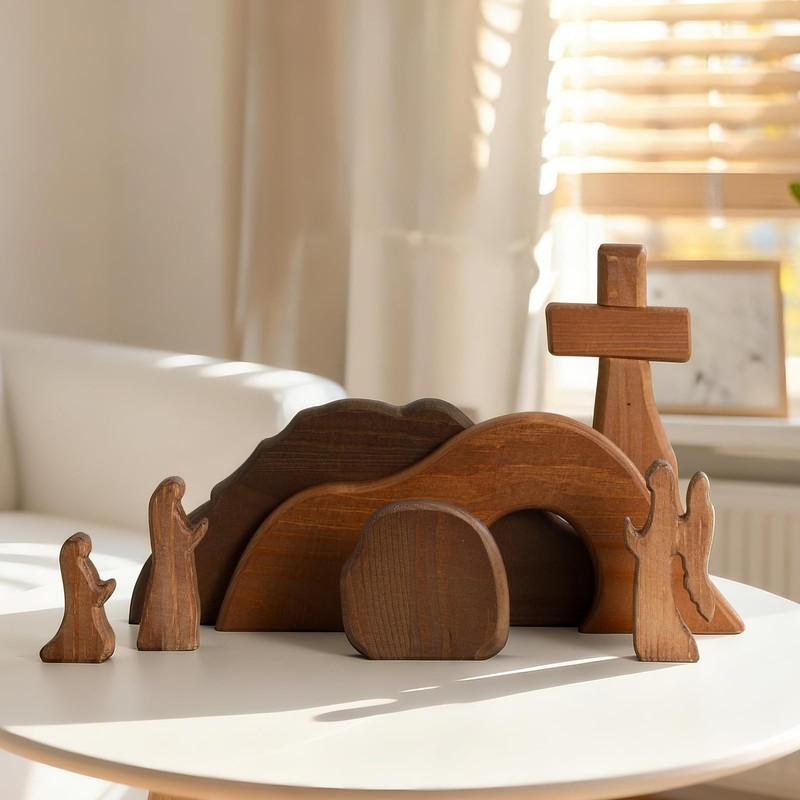 Gnodry The Empty Tomb Easter Scene, Christian Cross Decorations, Decorations