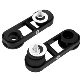 HDBUBALUS Motorcycle Mirror Mounting Brackets Adjustable Mirror Relocator Mount Fit for Harley Street Glide 2014-2022 Black