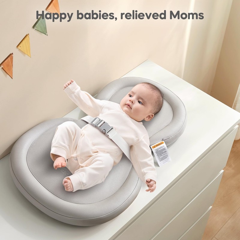 Mamatepe Baby Changing Pad, Soft, Foldable Leather Diaper Changing Pad,