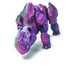 3D Printed Rhinoceros Models,Flexible Joint Animal lacertid Figurines, Stress Relief,