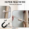 Magnetic Curtain Tiebacks Pack of 4, Curtains Tiebacks Black Curtains