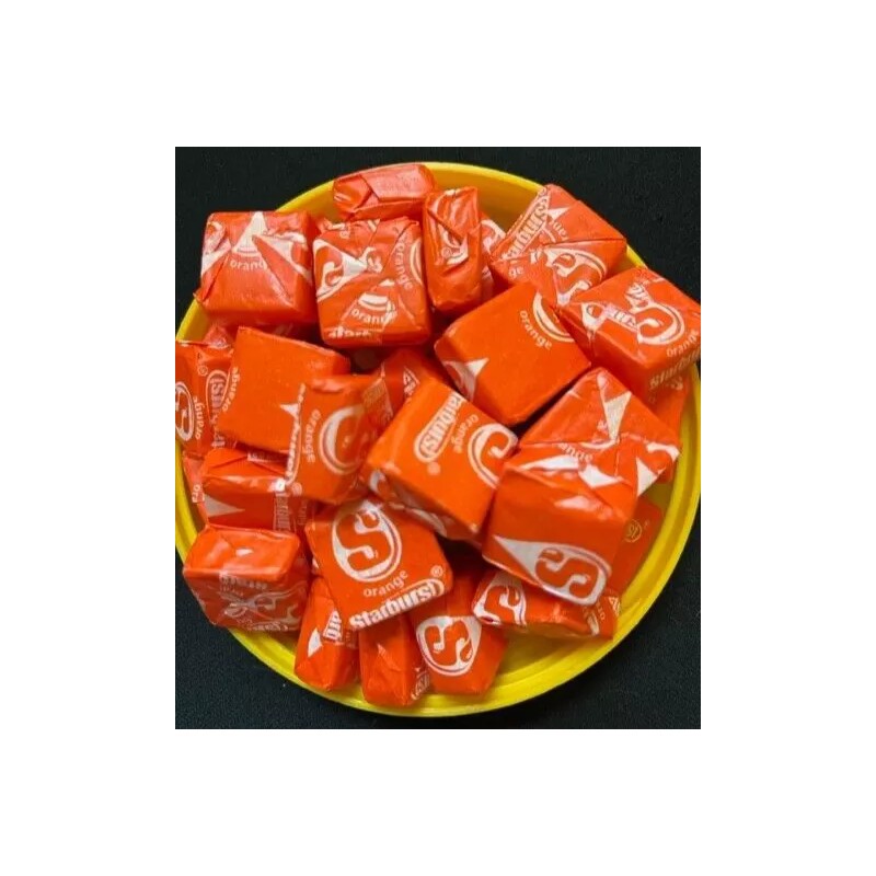 Starburst ALL ORANGE Fruit Chews BULK Candy - 1/2 POUND