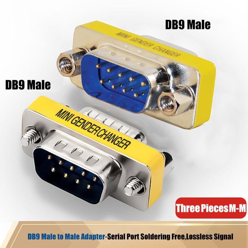Warmstor 6-Pack 9Pin RS232 Serial Cable DB9 Male to Male/Female