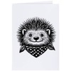 Groß (A4) 'Glückliches Igeles' Grußkarten/A4 Grußkarten (GC00061360)