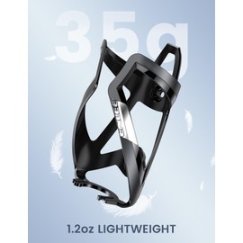 Rarapop 2 Pack Bike Water Bottle Cage - 1.2 Oz Ultralight & Sturdy Bike Cup Holder, Bicycle Drink Cage, Cycling Bike Water Bottle Holder with Screw Tool, for 2.75-3.94" Diameter Bottles