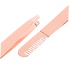Healeved 2pcs Stainless Steel Eyebrow Tweezers Comb End for Women
