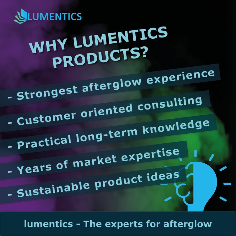 LUMENTICS Paint Colour: White Glow-In-The-Dark, 100 g Glow-In-The-Dark Colour With