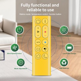 CLVIZCXOM Fan Remote Control Replacement for Dyson 969897-01 HP04 HP05 HP06 HP09 Pure Hot + Cool Fan, Non-metallic material