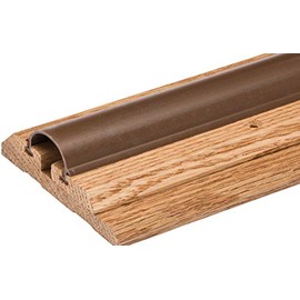 Solid Oak Pre-Finished Adjustable Threshold for Gaps 1" to 1 1/2" Between Door Bottom and Floor (48 3/4" Long)