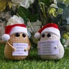 DICHA Crochet Positive Potato with Christmas Hat- Cute and Funny