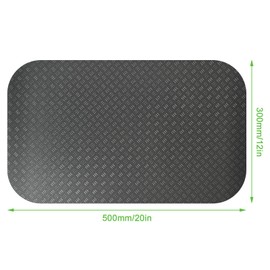 Sewing Machine Muffling Mat, 12"x20" (30x50cm) Long Anti-Vibration Mat, Large Dual-Sided Non-Slip Pad, Sewing Machine Mat Reduce Noise & Displacement for Quilting Embroidery (1 pcs, Black)