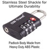 TSA Approved Luggage Locks (2 Pack) OW-Travel ABS 3 Digit